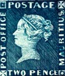 Genuine stamp of the Communication Museum in the Netherlands