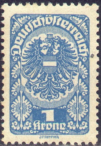 1 K blue, "Small eagle"