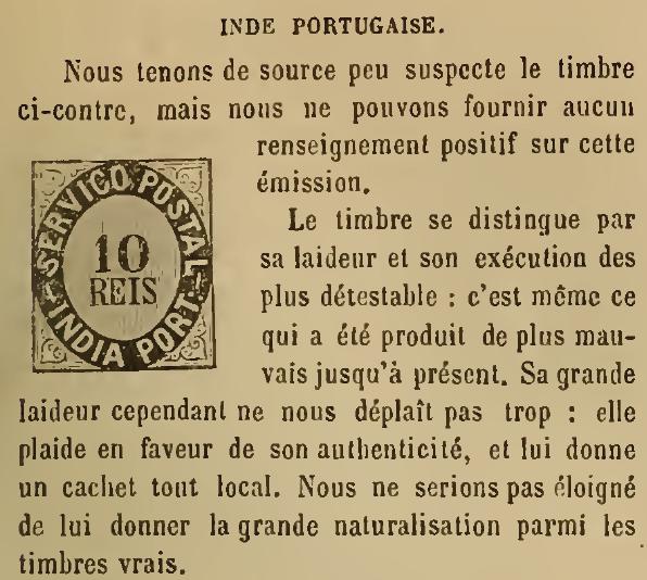 Scan from Le Timbre-Poste by Moens. 